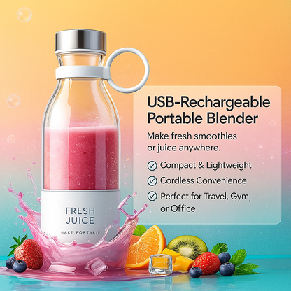 Traverl Portable Mini Juice Blender USB Rechargeable Mixer Juicer for Outdoor