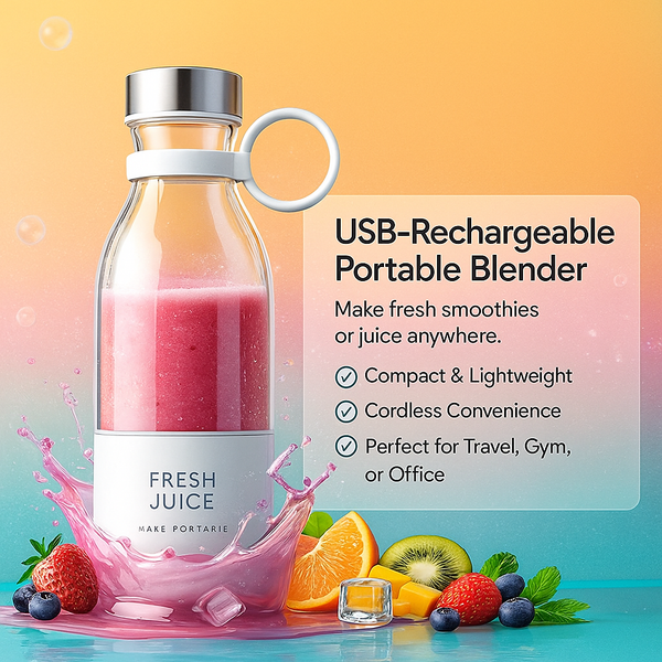 Traverl Portable Mini Juice Blender USB Rechargeable Mixer Juicer for Outdoor